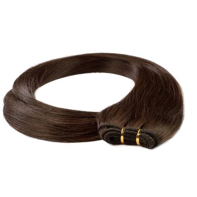 hair2heart Tresse Extensions Echthaar #6/3 Dunkelblond Gold 100g 60cm Schwarz Damen