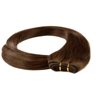 hair2heart - Tresse Extensions Echthaar #6/3 Dunkelblond Gold 100g Haarextensions Schwarz Damen