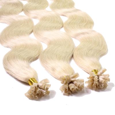 hair2heart Bonding Extensions Echthaar #10/0 Hell-Lichtblond 1g 60cm Nude Damen