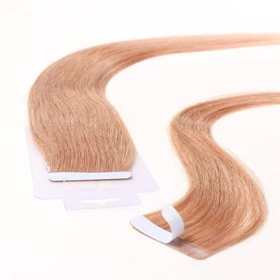 hair2heart - Tape Extensions Echthaar #8/01 Hellblond Natur-Asch Haarextensions 10 ct Hellbraun Damen