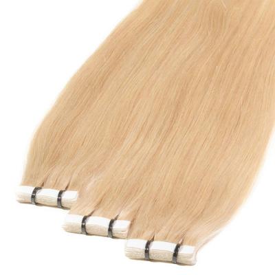 hair2heart Tape Extensions Premium Echthaar #9/0 lichtblond 60cm Nude Damen