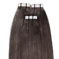 hair2heart - Tape Extensions Premium Echthaar #6/0 Dunkelblond Haarextensions Schwarz Damen