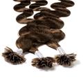 hair2heart - Bonding Extensions Echthaar #6/3 Dunkelblond Gold 0.5g Haarextensions Schwarz Damen