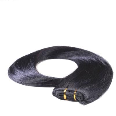 hair2heart Tresse Extensions Echthaar #2/0 Schwarz 100g 70cm Damen