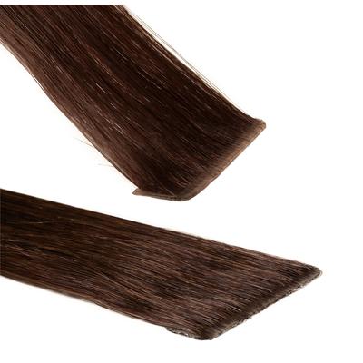 hair2heart Invisible Tape Extensions Premium Echthaar #6/3 Dunkelblond Gold 50cm Schwarz Damen