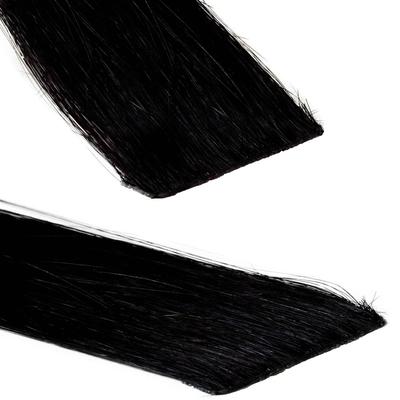 hair2heart Invisible Tape Extensions Premium Echthaar #2/0 Schwarz 50cm Damen