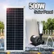 Ensemble de pompe à eau de banque d'alimentation de panneau solaire pompe à eau SubSN