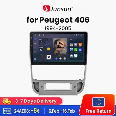 Junsun-V1 AI Voice Wireless CarPlay Android Auto Radio pour KIT 406 1994-2005 4G Limitation de