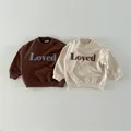 Sweats à capuche décontractés pour enfants sweat-shirt pour enfants conception de lettres pour