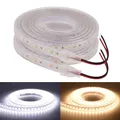 Bande Lumineuse LED Étanche IP68 SMD2835 12V 120 Diodes/m Ruban Flexible Blanc Chaud Fil 2