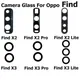 Lentille de rechange en verre pour Oppo Find X Bery X2 Pro Lite lentille de caméra arrière avec