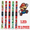 Montre étanche tactile LED Game Rick Super Mario pour enfants bracelet en silicone Luigi mode