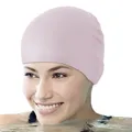 Bonnet de bain en silicone pour femmes unisexe résistant à l'eau pour adultes