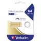 Verbatim Metal Executive USB-Stick aus Metall Gold 64GB USB 3.0 99106