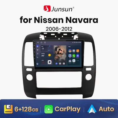 Junsun-V1 AI Voice Wireless CarPlay Android Auto Radio NAVARA 2006-2012 4G Limitation de la