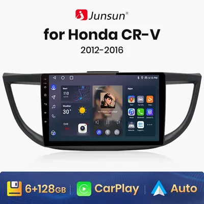 Junsun V1 2G + 32G Android 10.0 pour Honda CRV CR-V 2012-2016 autoradio lecteur Audio multimédia