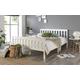 Aspire Atlantic White Wooden Bed Frame, Small Double