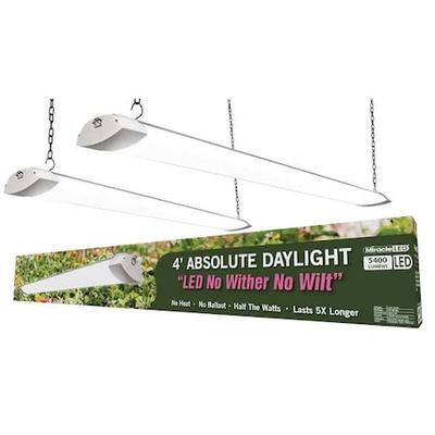 MIRACLE LED 602133 Industrial 4 ft LED Grow Light Hydroponic Full Spectrum