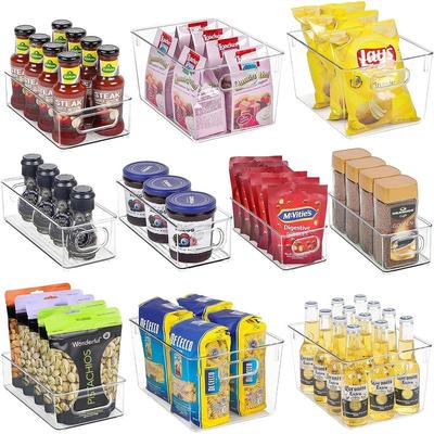 Clear Fridge Organizer Bins Set