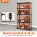 VEVOR Storage Shelving Unit, 5-Tier Adjustable 2000 lbs Capacity Heavy Duty Garage Shelves