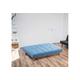 Italian Style 3 Seater Fabric Sofa Bed - Grey | Wowcher