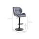 Homcom Fabric Bar Stool Set - Grey | Wowcher