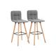 Homcom Bar Stool Set Of 2 Counter Chairs | Wowcher