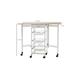 Homcom Kitchen Trolley, 3 Basket, White Oak Tone | Wowcher