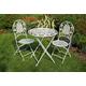 Cream Or Grey Garden Bistro Table & Chairs Set! | Wowcher