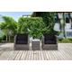 Outsunny 3 Pcs Rattan Sofa Furniture Set - Brown | Wowcher