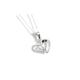 White Gold Heart Pendant Necklace | Wowcher