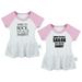 Pack of 2 Born To Rock Just Like My Daddy & Born To Be A Sailor Just Like My Daddy Funny Dresses Newborn Baby s Skirts Infant Princess Dress Toddler Frocks (Pink Raglan Dresses 0-6 Months)