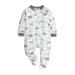 Taqqpue Baby Pajamas Play Pajamas Newborn Baby Boys Girls One-pieces Zip Front Bodysuit Romper Jumpsuit Pajamas Sleeping Pajamas Outfits Fall Winter Baby Clothes Size 0-18M