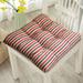 RnemiTe-amo Stripe Square Chair Pad Seat Cushion Indoor Outdoor Chair Cushions or Home Office and Patio Garden Furniture Decoration 22x22 Inch