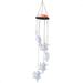 Angel Wind Chimes LED Solar Mobile Wind Chime Color Changing Automatic Light Sensor Hanging Lamp for Home Party Balcony Porch Patio Garden Decoration