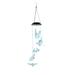 LED Solar Wind Chime Flower Color Changing Mobile Wind Chime Light for Home Party