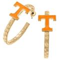 Women's Tennessee Volunteers Enamel Logo Hoop Earrings