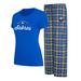 Women's Concepts Sport Royal/Gold Buffalo Sabres Arctic T-Shirt & Pajama Pants Sleep Set