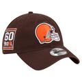 Men's New Era Brown Cleveland Browns Distinct 9TWENTY Adjustable Hat