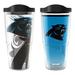 Tervis Carolina Panthers 24oz NFL 2 PACK Genuine & Forever Fan