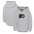 Girls Youth Heather Gray Philadelphia Flyers Ultimate Teddy Fleece Pullover Hoodie