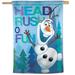 WinCraft Frozen Head Rush Of Fun 28'' x 40'' Single-Sided Vertical Banner