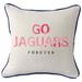 South Alabama Jaguars Forever Square Piped Pillow