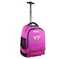 MOJO Pink Virginia Tech Hokies 19'' Personalized Premium Wheeled Backpack