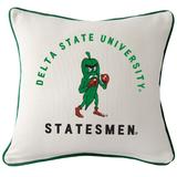 Delta State Statesmen Arched Square Piped Pillow