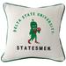 Delta State Statesmen Arched Square Piped Pillow
