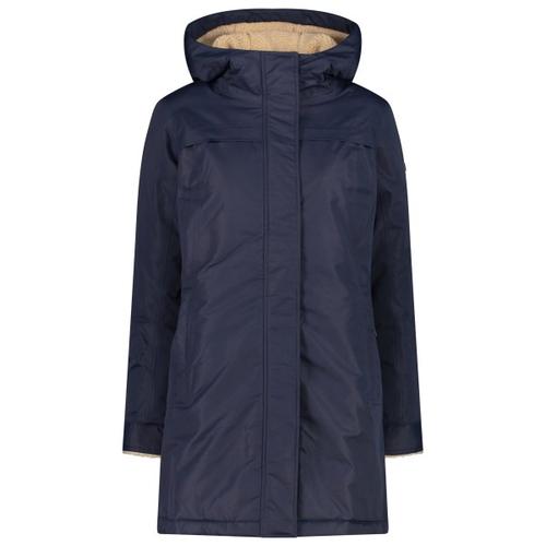 CMP – Women’s Parka Fix Hood Taslan Polyester – Mantel Gr 40 blau