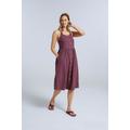 Amelia Womens Organic Dress - Burgundy