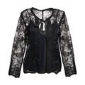 Women's Black Lace Bolero With Tank Top Included Medium Concept a Trois