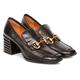 Women's Valentina Black Leather Handcrafted Loafer 6 Uk Saint G